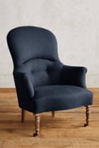 Anthropologie Linen Parker Armchair