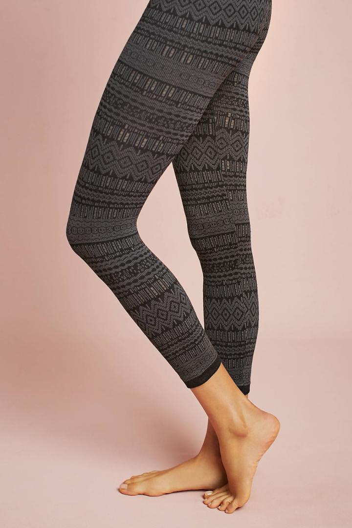 Hansel From Basel Fair Isle Fleece-lined Tights