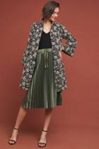 Anna Sui Floral Jacquard Coat