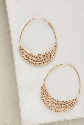 Anthropologie Violacea Hoops