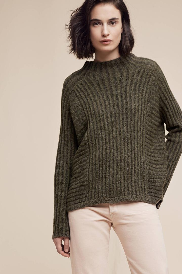 Noisy May Ribbed Bell-sleeve Sweater