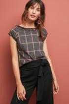 Larke Windowpane Structured Top