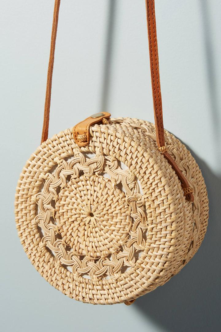 Anthropologie Rina Crocheted Crossbody Bag