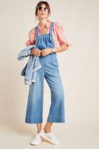Pilcro And The Letterpress Pilcro Wide-leg Denim Jumpsuit