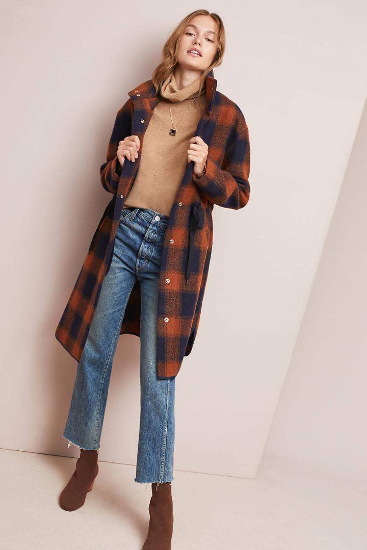 J.o.a. Kerry Plaid Coat