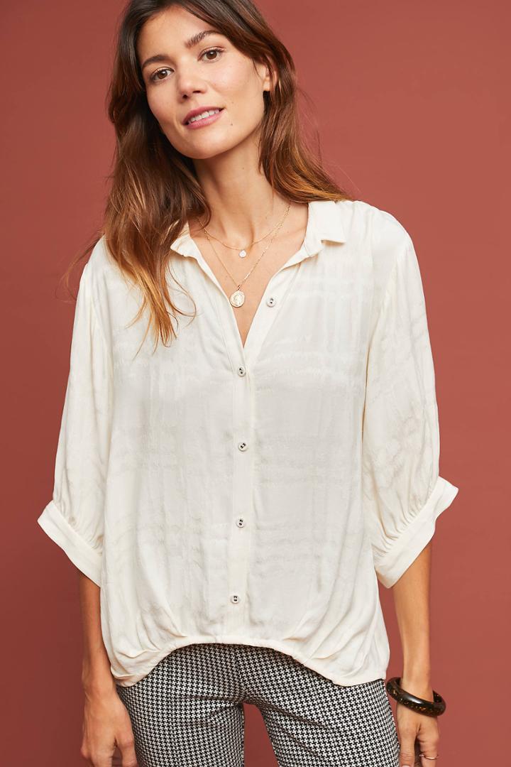 Waverly Grey Poetess Buttondown