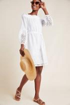 Anthropologie Justine Off-the-shoulder Laser-cut Dress