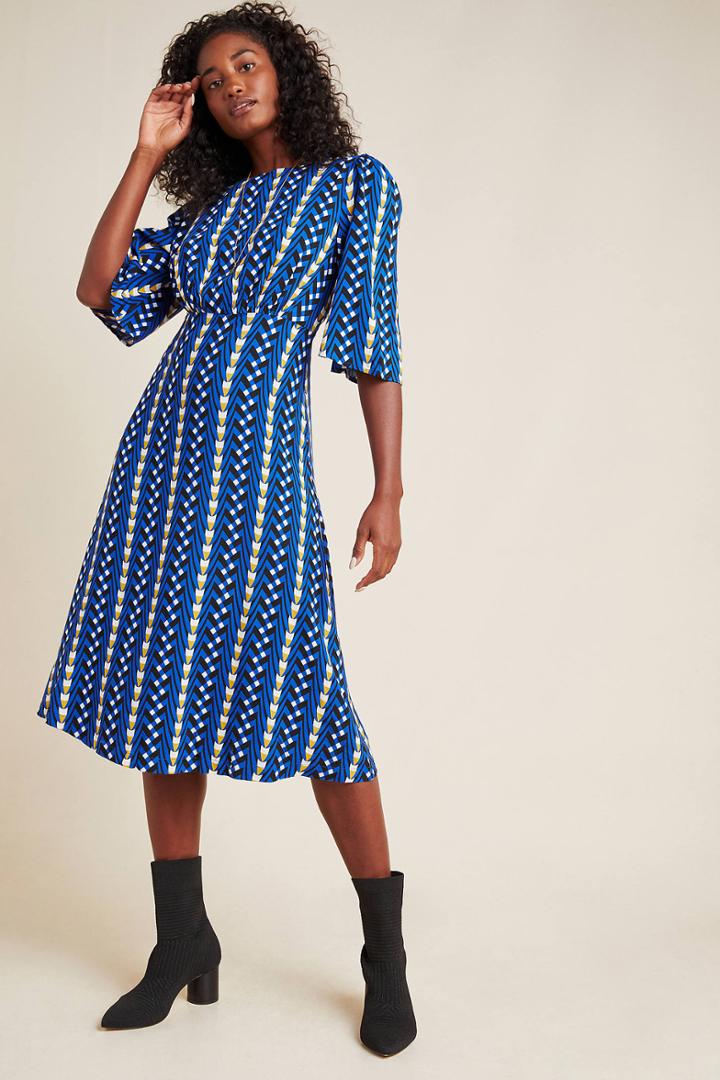 The Odells Marjorie Geo Midi Dress