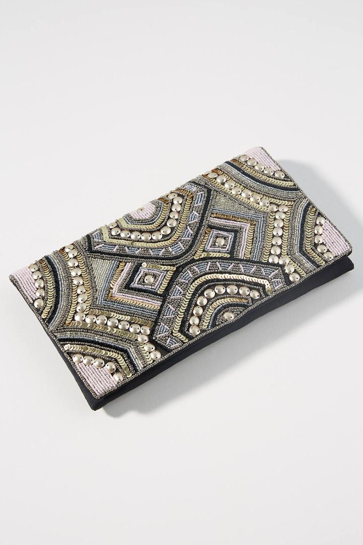 From St. Xavier Ziggy Beaded Clutch