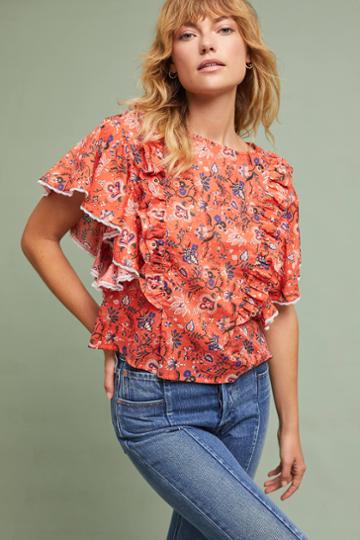 Dina Agam Coralie Ruffled Blouse