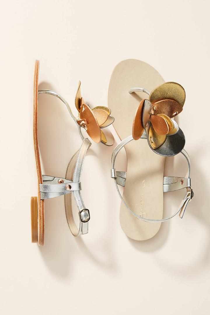 Guilhermina Metallic Discs Sandals