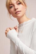 Pure + Good Pointelle Mock Neck Top