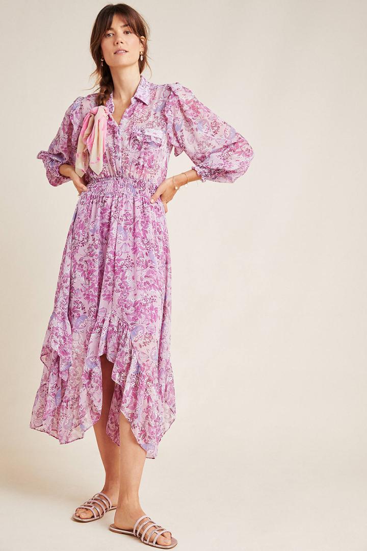 Misa Kaiya Ruffled Shirtdress