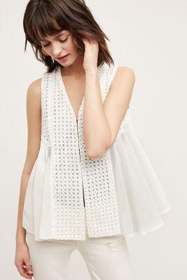 Elevenses Mona Eyelet Vest