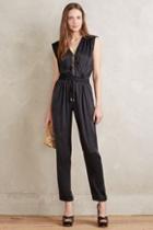 Elevenses Silk Surplice Jumpsuit