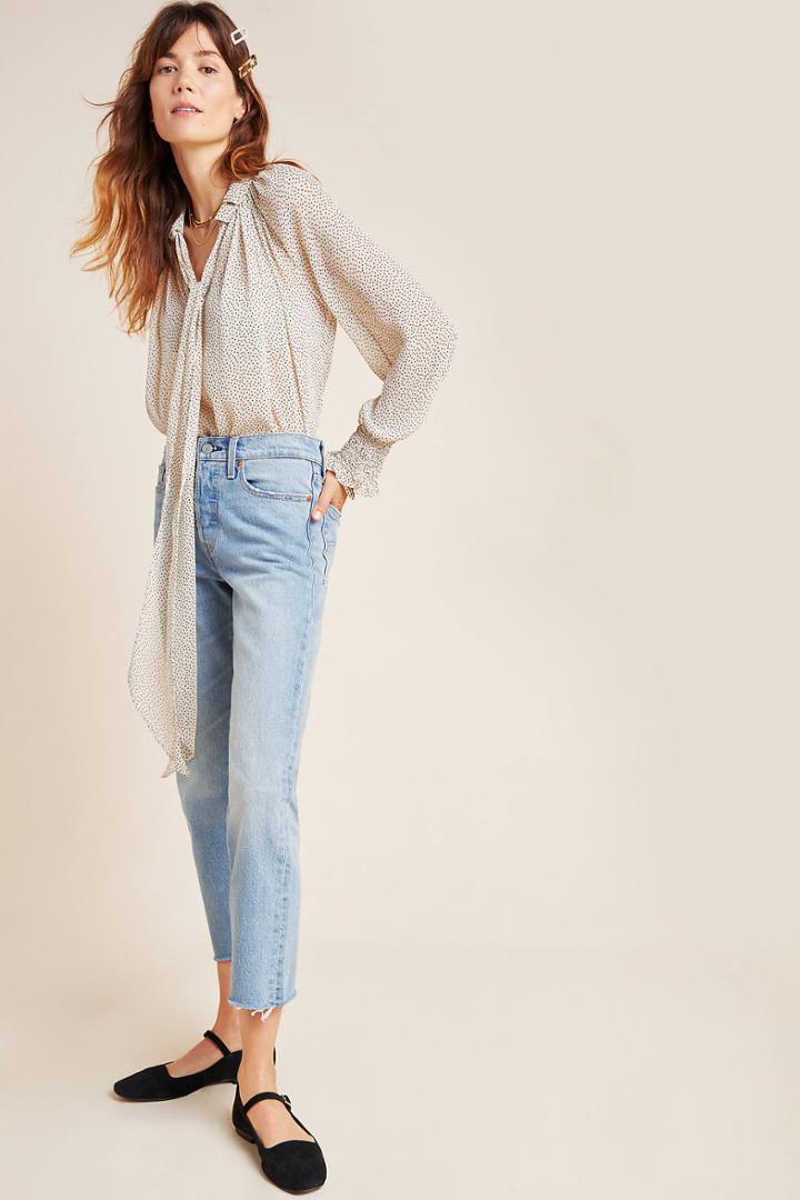 Ml Monique Lhuillier Dorothy Tie-neck Blouse