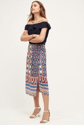 Hd In Paris Wrapped Silk Skirt