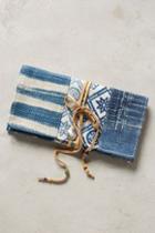 Anthropologie Salvaged Indigo Clutch