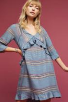 Intropia Ruffled Stripe Tunic Dress