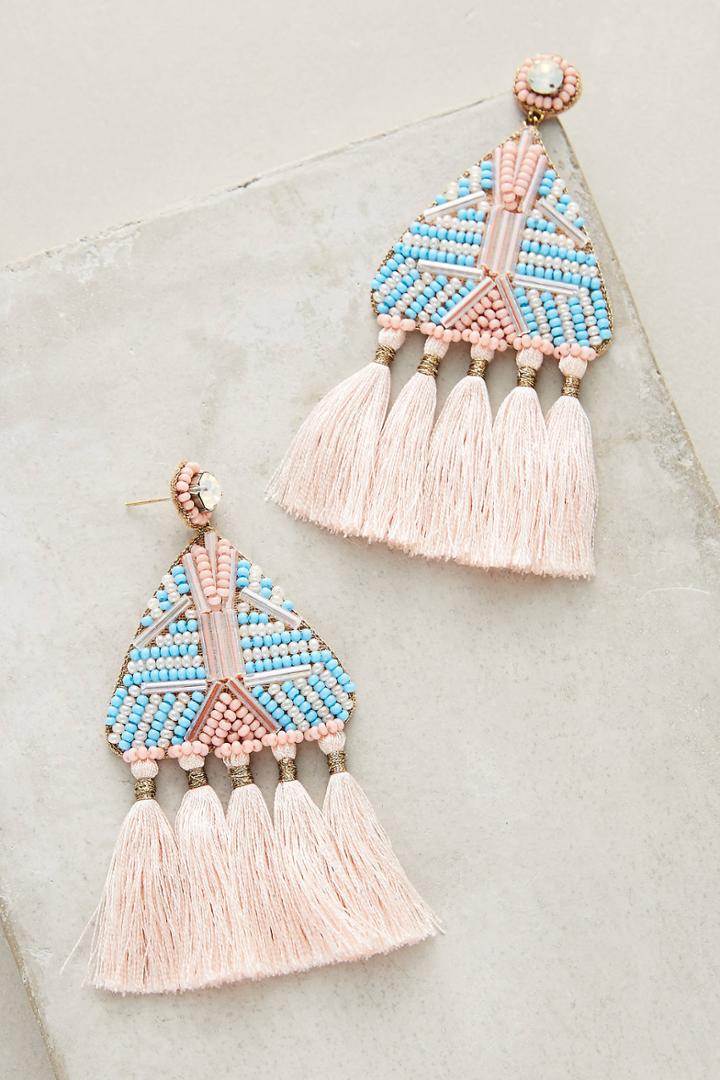 Deepa Lupita Fringe Drop Earrings