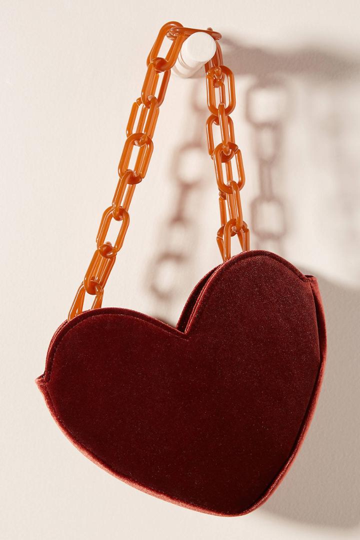 Donni. Velvet Heart Clutch