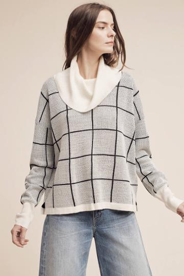 H. One Gridprint Sweater