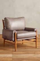 Anthropologie Leather Rhys Chair