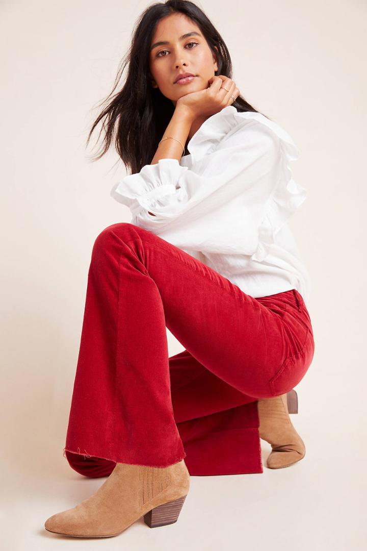 Mother The Weekender Ultra High-rise Bootcut Corduroy Jeans