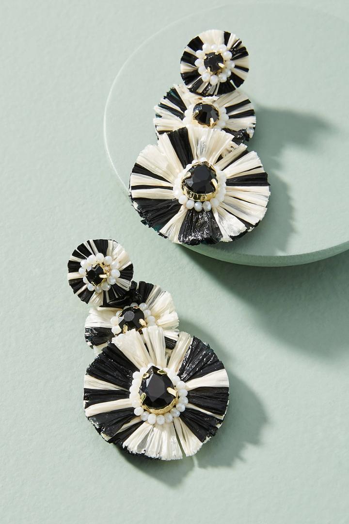 Anthropologie Fanfare Trio Drop Earrings