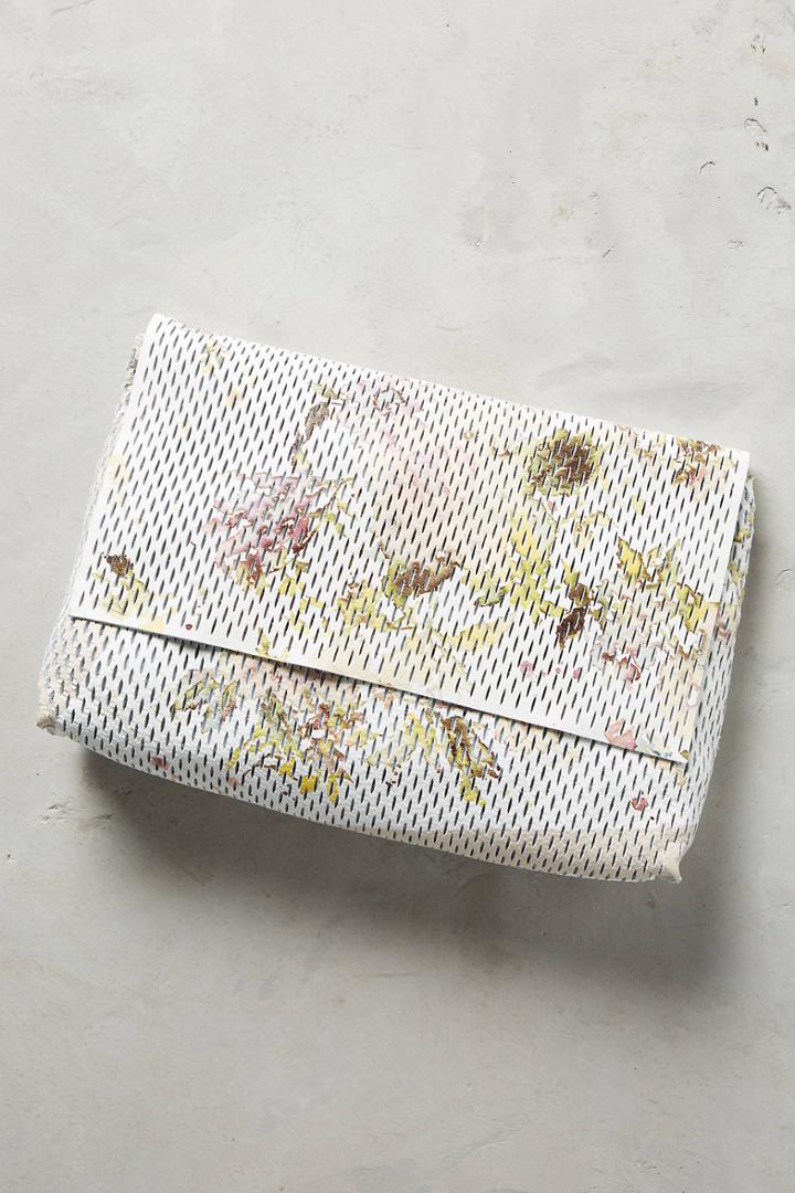 Anthropologie Perforated Bouquet Clutch