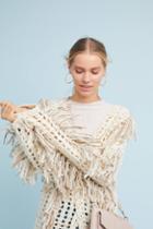 Anthropologie Orna Fringed Sweater