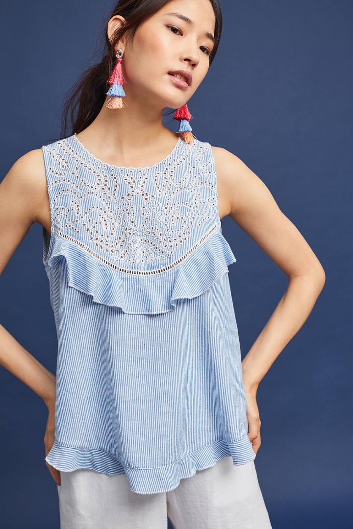 Seen Worn Kept Sleeveless Ruffled Top