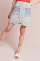 Pilcro Patch Denim Mini Skirt