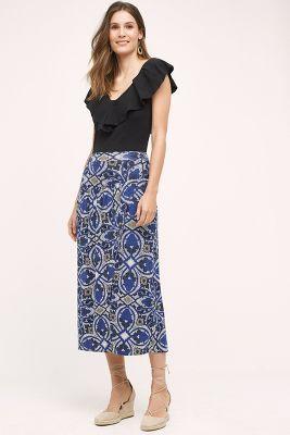 Maeve Cyprus Wrap Skirt