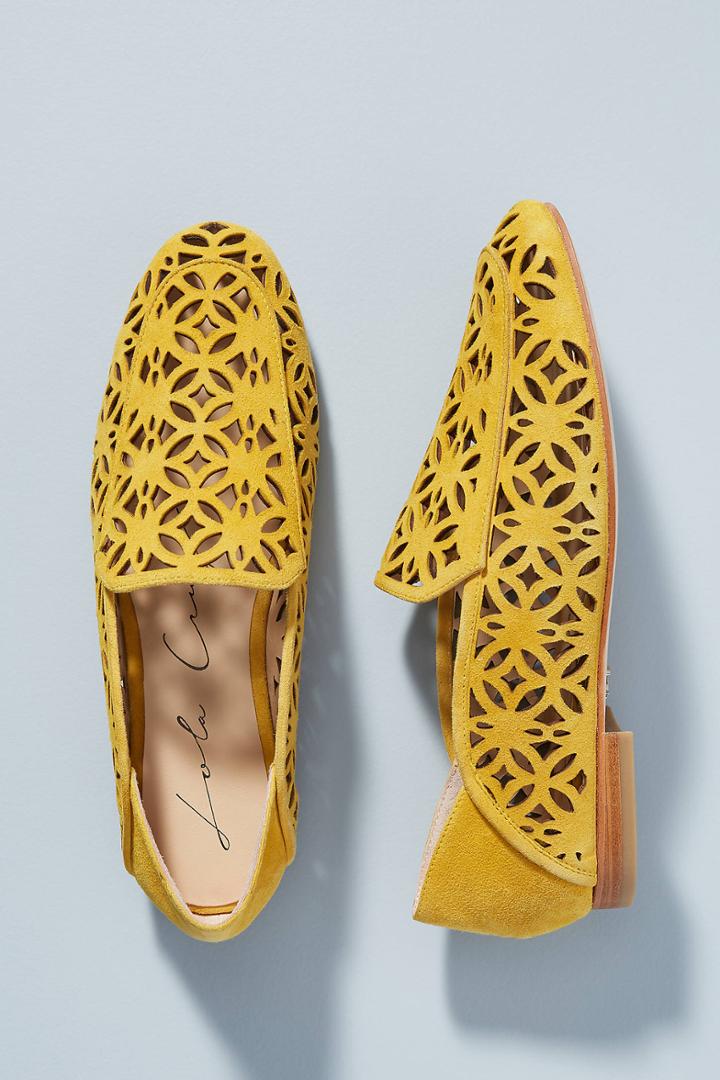 Lola Cruz Lazer-cut Loafers