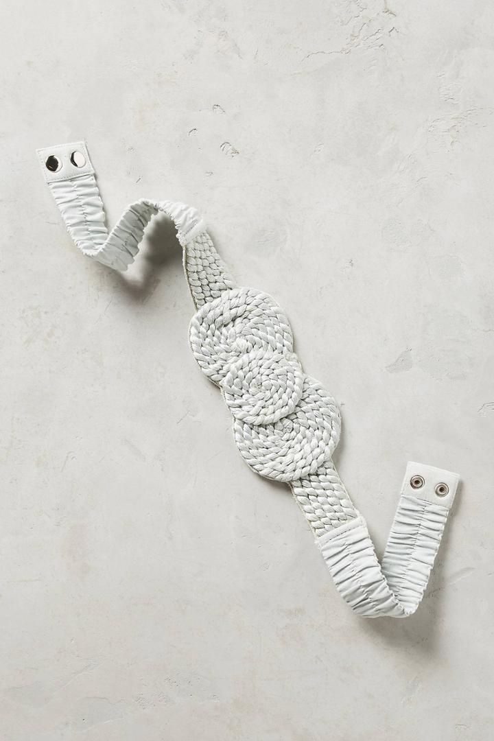 Love Binetti Silver Coil Belt