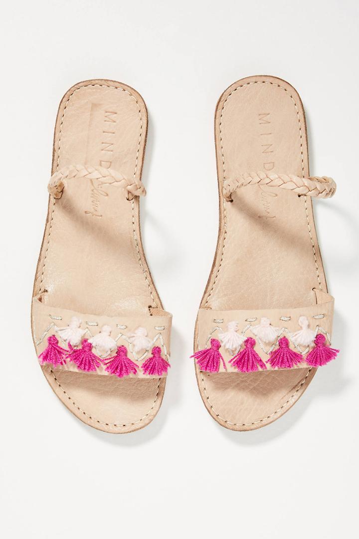 Minda Living X Anthropologie Embroidered Gladiator Sandals