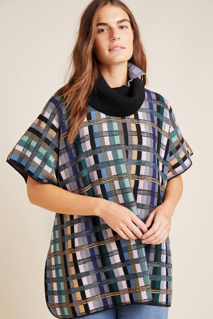 Aldomartins Gracie Plaid Turtleneck Pullover