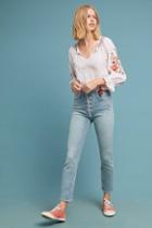 Mother The Dazzler Lace-up High-rise Skinny Ankle Jeans