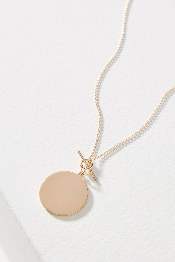 Melanie Auld Lea 14k Gold Vermeil Disc Necklace