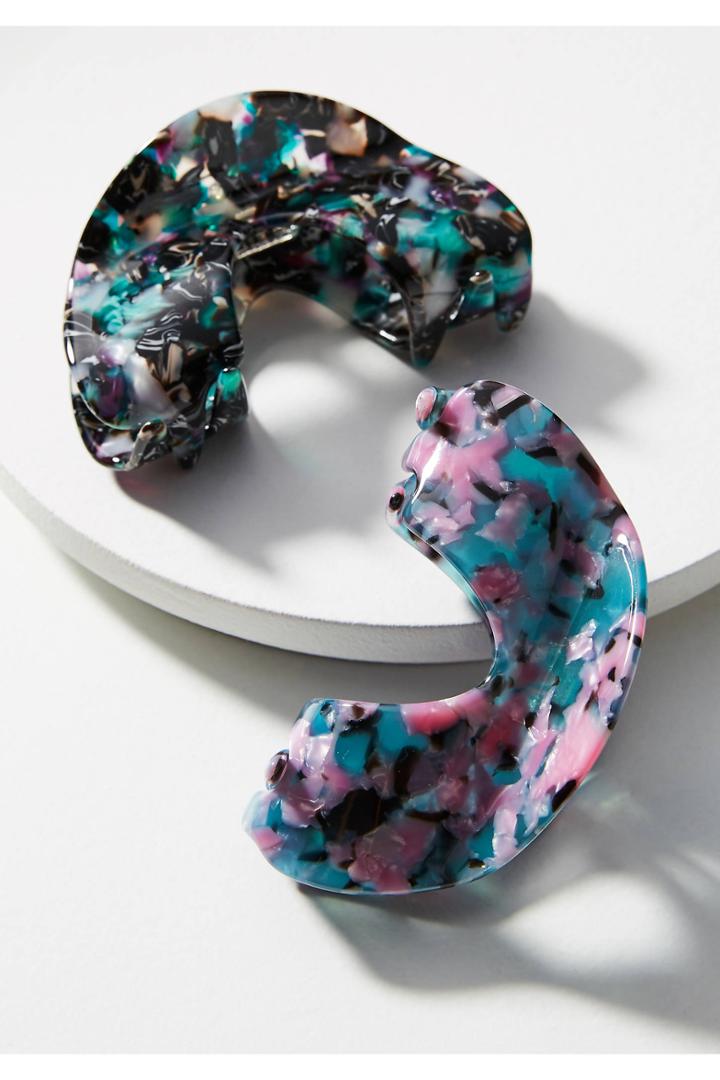Anthropologie Talia Tortoise Hair Clip Set