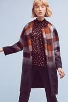 Eva Franco Ombre Plaid Coat