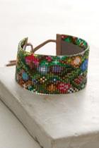 Julie Rofman Beaded Flowers Bracelet