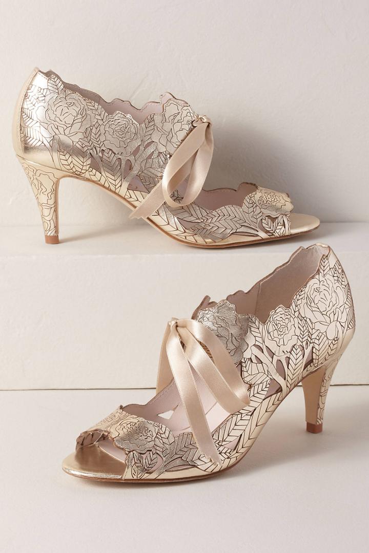 Anthropologie Harriet Wilde Peony Heels