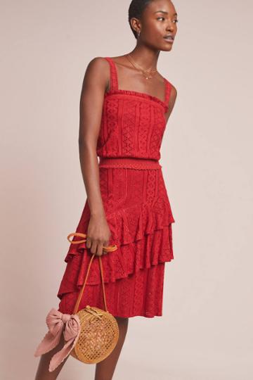 Anthropologie Soigne Eyelet Skirt