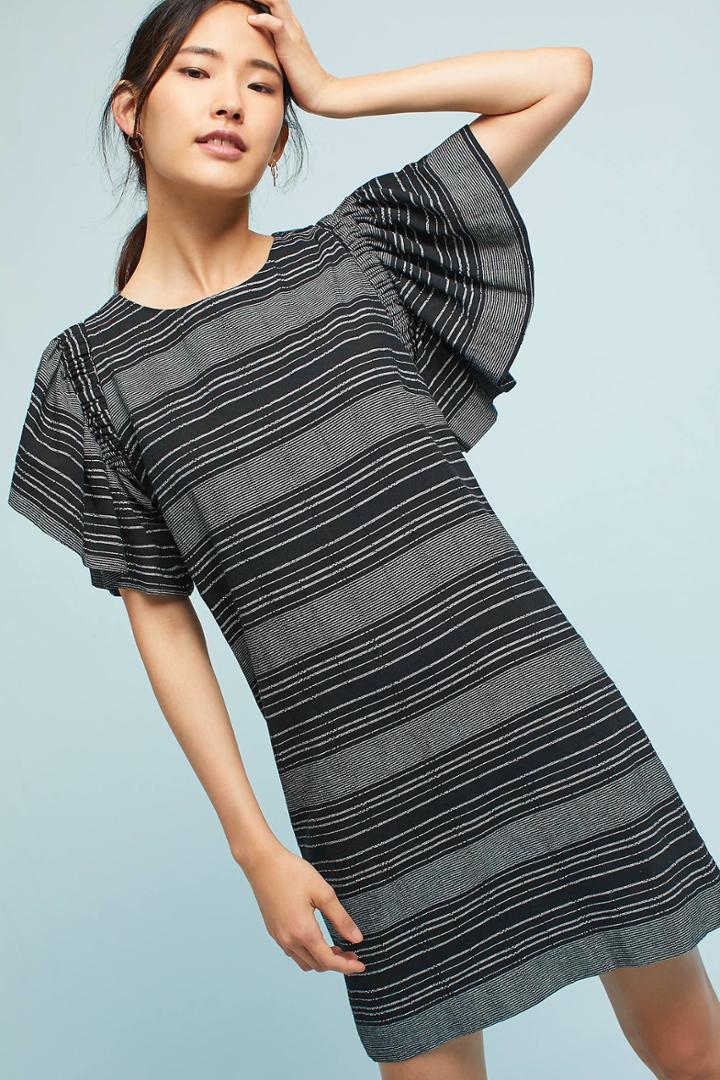 Moon River Denmark Striped Tunic Dress