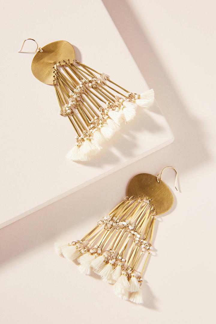 Serefina Valencia Fringed Drop Earrings