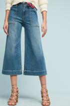 Pilcro Utility High-rise Cropped Wide-leg Jeans