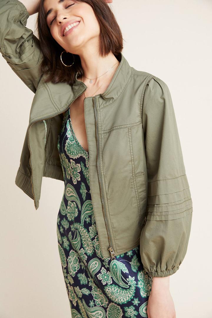 Anthropologie Blousant Bomber Jacket