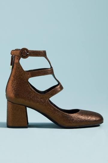 Bruno Premi Metallic Leather Heels